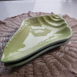 Shell plates Kate Williams Global Design Collections Green & Blue Beach Tropical